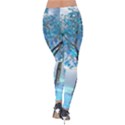Crystal Blue Tree Velvet Leggings View2