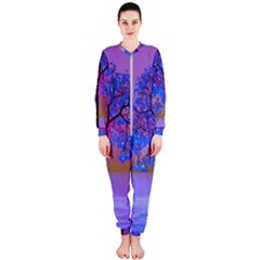 Tree Sunset Onepiece Jumpsuit (ladies)  by icarusismartdesigns