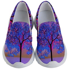 Tree Sunset Kids Lightweight Slip Ons by icarusismartdesigns