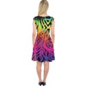 Abstract Jungle Capsleeve Midi Dress View2
