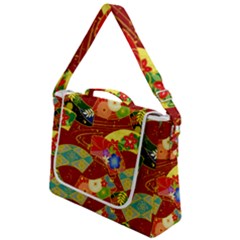 Floral Abstract Box Up Messenger Bag by icarusismartdesigns