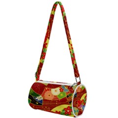 Floral Abstract Mini Cylinder Bag by icarusismartdesigns