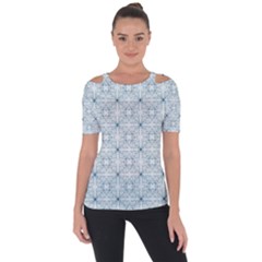 Tulip  Flower  Shoulder Cut Out Short Sleeve Top by SychEva
