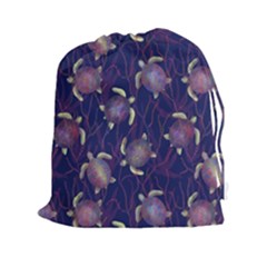 Turtles  Drawstring Pouch (2xl) by SychEva