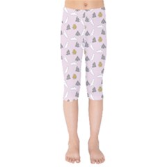 Birds In The Sky  Kids  Capri Leggings  by SychEva