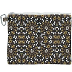 Modern Geometric Ornate Pattern Canvas Cosmetic Bag (xxxl) by dflcprintsclothing