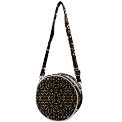 Modern Geometric Ornate Pattern Crossbody Circle Bag by dflcprintsclothing
