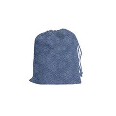 Denimeffetcolorbleu65 Drawstring Pouch (small) by kcreatif