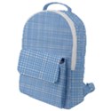 Blue knitted pattern Flap Pocket Backpack (Small) View1