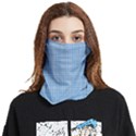 Blue knitted pattern Face Covering Bandana (Two Sides) View1