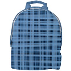 Blue Knitted Pattern Mini Full Print Backpack by goljakoff