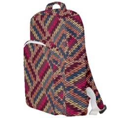 Zig Zag Knitted Pattern Double Compartment Backpack by goljakoff
