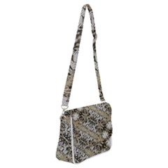Vintage Ornate Interlace Pattern Shoulder Bag With Back Zipper by dflcprintsclothing