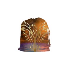 Pheonix Rising Drawstring Pouch (small) by icarusismartdesigns