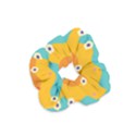 Floral Geometric Pattern Velvet Scrunchie View1
