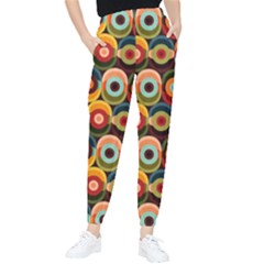 Multicolor Geometric Pattern Tapered Pants by designsbymallika
