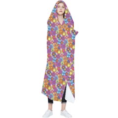 Summer Floral Pattern Wearable Blanket by designsbymallika