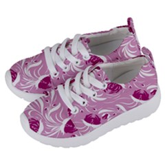 Folk Floral Pattern  Flowers Print  Kids  Lightweight Sports Shoes by Eskimos
