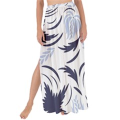 Folk Floral Pattern  Flowers Print  Maxi Chiffon Tie-up Sarong by Eskimos