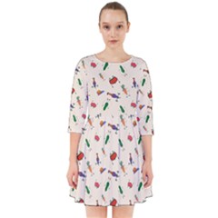 Vegetables Athletes Smock Dress by SychEva