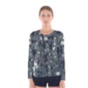 Abstract Texture Surface Print Women s Long Sleeve Tee View1