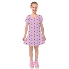 Sweet Sweets Kids  Short Sleeve Velvet Dress by SychEva