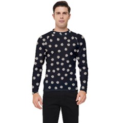 Pattern Marguerites Men s Long Sleeve Rash Guard by kcreatif