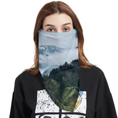 Green Mountain Face Covering Bandana (triangle) by goljakoff