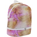 Golden paint Zip Bottom Backpack View2