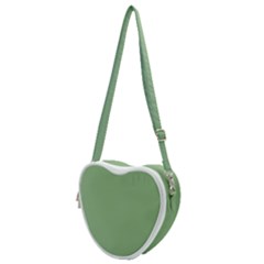 Dark Sea Green Heart Shoulder Bag by FabChoice
