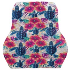 Tropical Flowers Turtles Cbdoilprincess 9a8efa63-1b6b-4226-a85c-858859e581d8 Car Seat Back Cushion  by CBDOilPrincess1