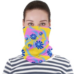 Folk Floral Pattern  Abstract Flowers Print  Seamless Pattern Face Seamless Bandana (adult) by Eskimos