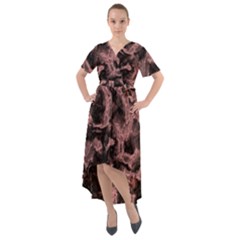 Plasma Storm Front Wrap High Low Dress by MRNStudios