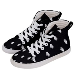 Vampire Hand Motif Graphic Print Pattern 2 Women s Hi-top Skate Sneakers by dflcprintsclothing