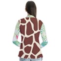Palm tree Drape Collar Cardigan View2
