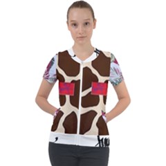 Spring / Summer 2021 Short Sleeve Zip Up Jacket by tracikcollection