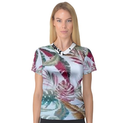 Spring/ Summer 2021 V-neck Sport Mesh Tee by tracikcollection