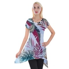 Spring/ Summer 2021 Short Sleeve Side Drop Tunic by tracikcollection