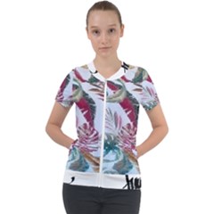 Spring/ Summer 2021 Short Sleeve Zip Up Jacket by tracikcollection
