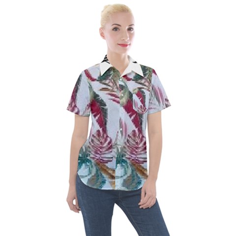 Spring/ Summer 2021 Women s Short Sleeve Pocket Shirt by tracikcollection