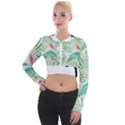  Palm Trees by Traci K Long Sleeve Cropped Velvet Jacket View1