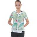  Palm Trees by Traci K Short Sleeve Zip Up Jacket View1