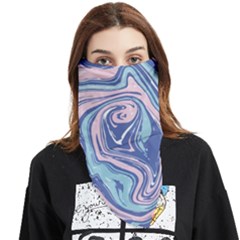 Vector Vivid Marble Pattern 10 Face Covering Bandana (triangle) by goljakoff