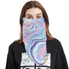 Vector Vivid Marble Pattern 11 Face Covering Bandana (triangle) by goljakoff