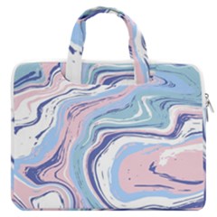 Vector Vivid Marble Pattern 11 Macbook Pro Double Pocket Laptop Bag (large) by goljakoff