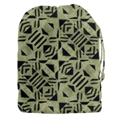 Linear Geometric Print Pattern Mosaic 2 Drawstring Pouch (3xl) by dflcprintsclothing