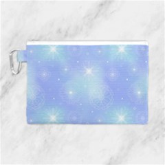 Heavenly Flowers Canvas Cosmetic Bag (large) by SychEva