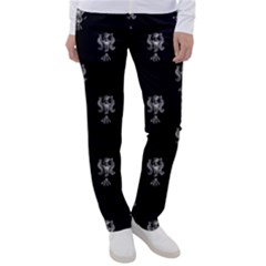 Ancient Greek Artwork Motif Pattern Women s Casual Pants by dflcprintsclothing