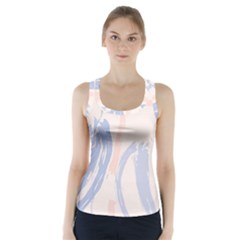 Marble Stains  Racer Back Sports Top by Sobalvarro