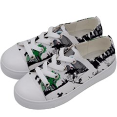 Skater-underground Kids  Low Top Canvas Sneakers by PollyParadise